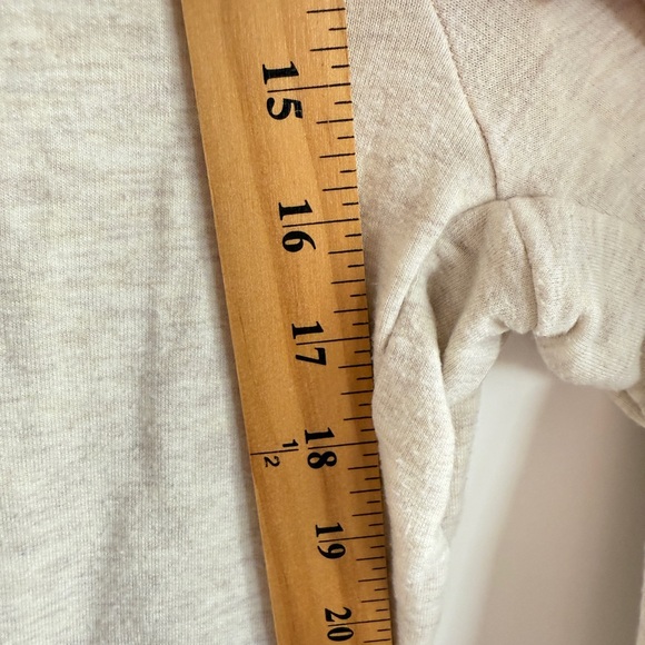 Anthropologie Daily Practice Relaxed Jogger Beige with Green Graphic Print S - Picture 9 of 15